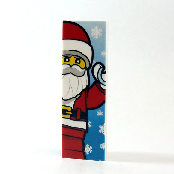 2x6 Door Sign - Blue Santa
