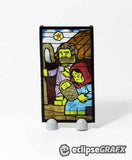 Christian Stained Glass Windows Pack - Yellow