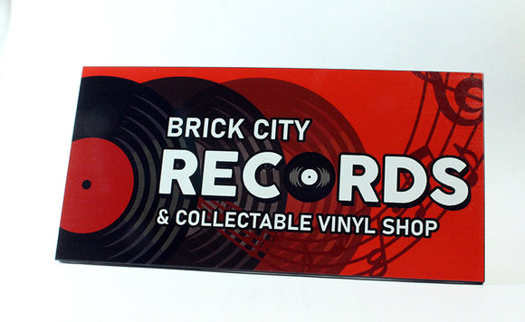 8x16 Billboard Tile - Brick City Records Collectibles (red)