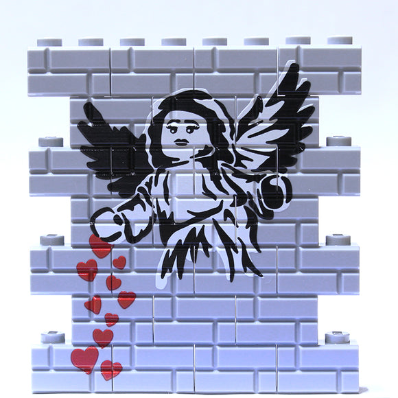 Graffiti Wall - Angel Hearts