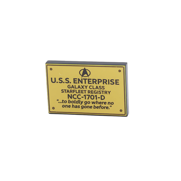 U.S.S. Boldyprise Plaque - V2 no one