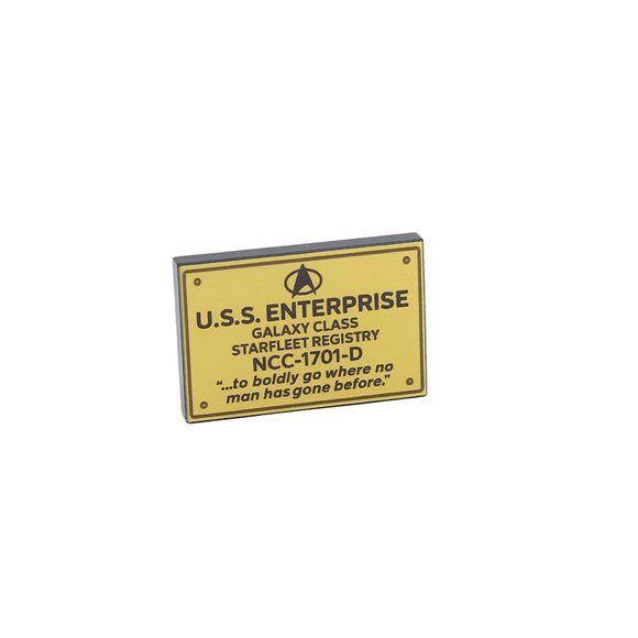 U.S.S. Boldyprise Plaque - V1 no man