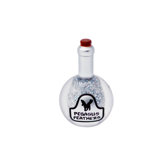 Pegasus Feathers Potion Bottle – Filled (Silver Glitter Resin)