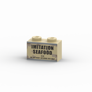 1x2 Brick - Imitation Seafood