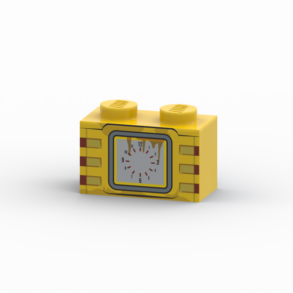 1x2 Brick Clock