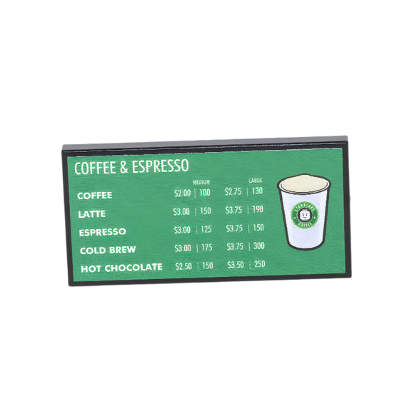 2x4 SB Menu - Coffee