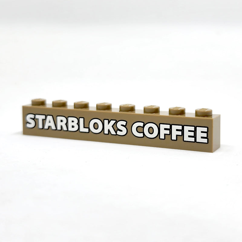 1x8 Starbloks Sign - Dark Tan