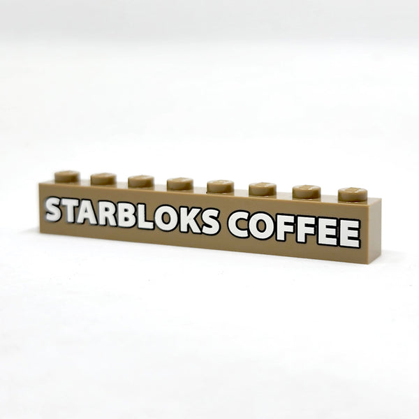 1x8 Starbloks Sign - Dark Tan