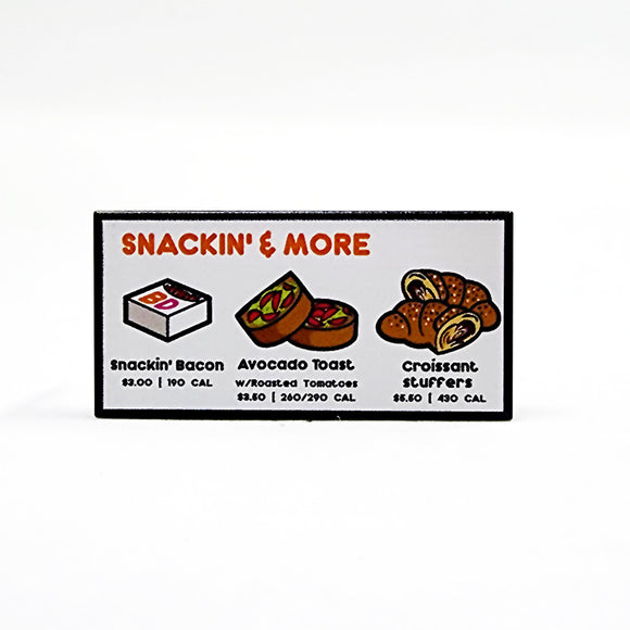 2x4 Brickin' Menu - Snackin' More