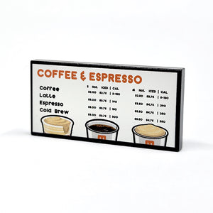 2x4 Brickin' Menu - Coffee