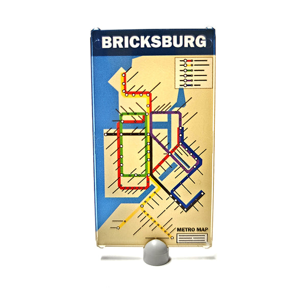 Bricksburg Metro Map - Glass