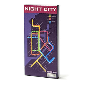 Night city Metro Map - 2x4 Tile