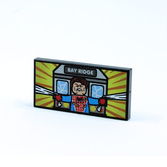 2x4 Spiderman Stops Train - TV Screen