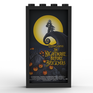 Window Movie Poster - The Nightmare Before Brickmas