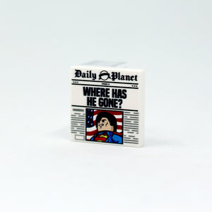 Newspaper - Where has he gone - 2x2 Tile