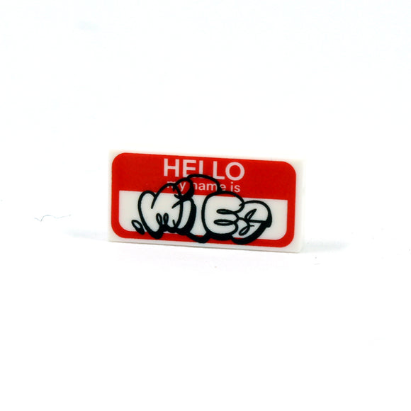 1x2 Hello Sticker - Miles