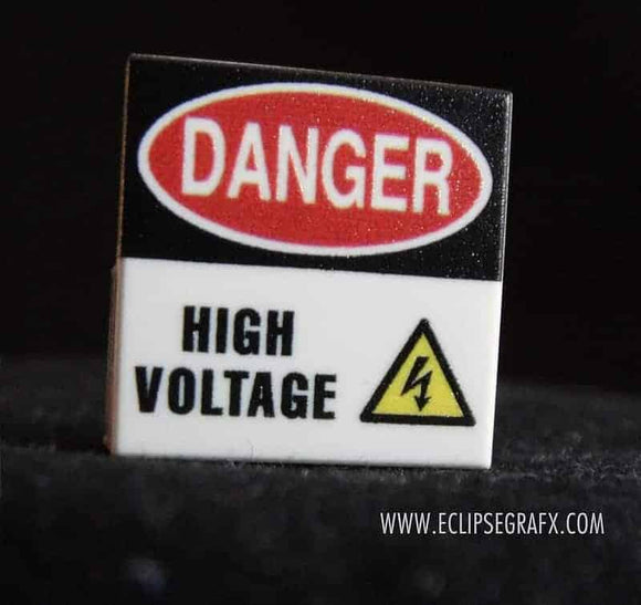High Voltage sign - 2x2 Tile