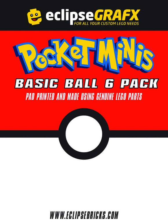 Pocket Monster Balls - 6 basic Balls