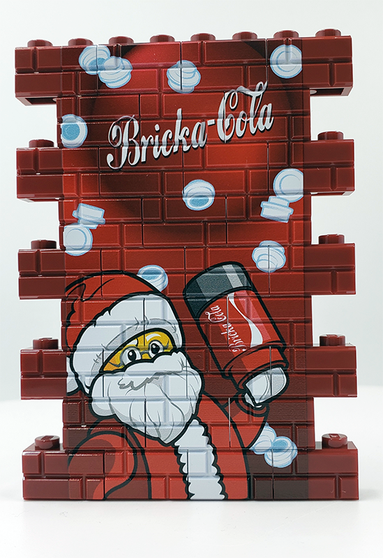 BrickaCola Mural - Dark Red