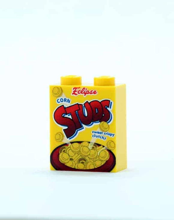Corn Studs Cereal Box