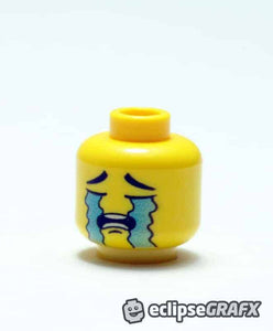 Crying Face - Male - Yellow