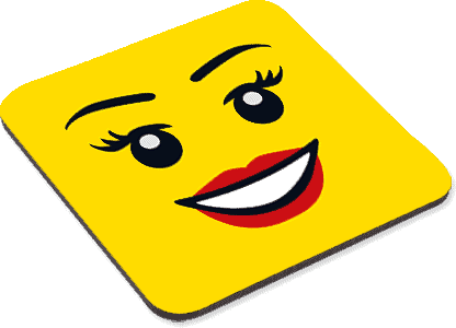 Female Smiley - Coaster