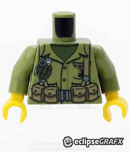 Olive Green Marine Torso