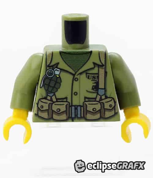 Olive Green Marine Torso