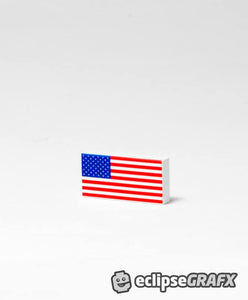 American Flag - 1x2 Tile