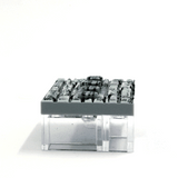 Gray Stone Floor - Minifig Stand